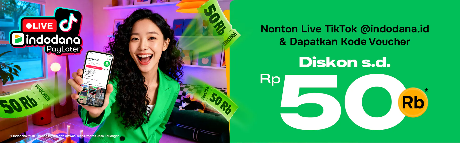 Promo Tiktok Live Indodana PayLater