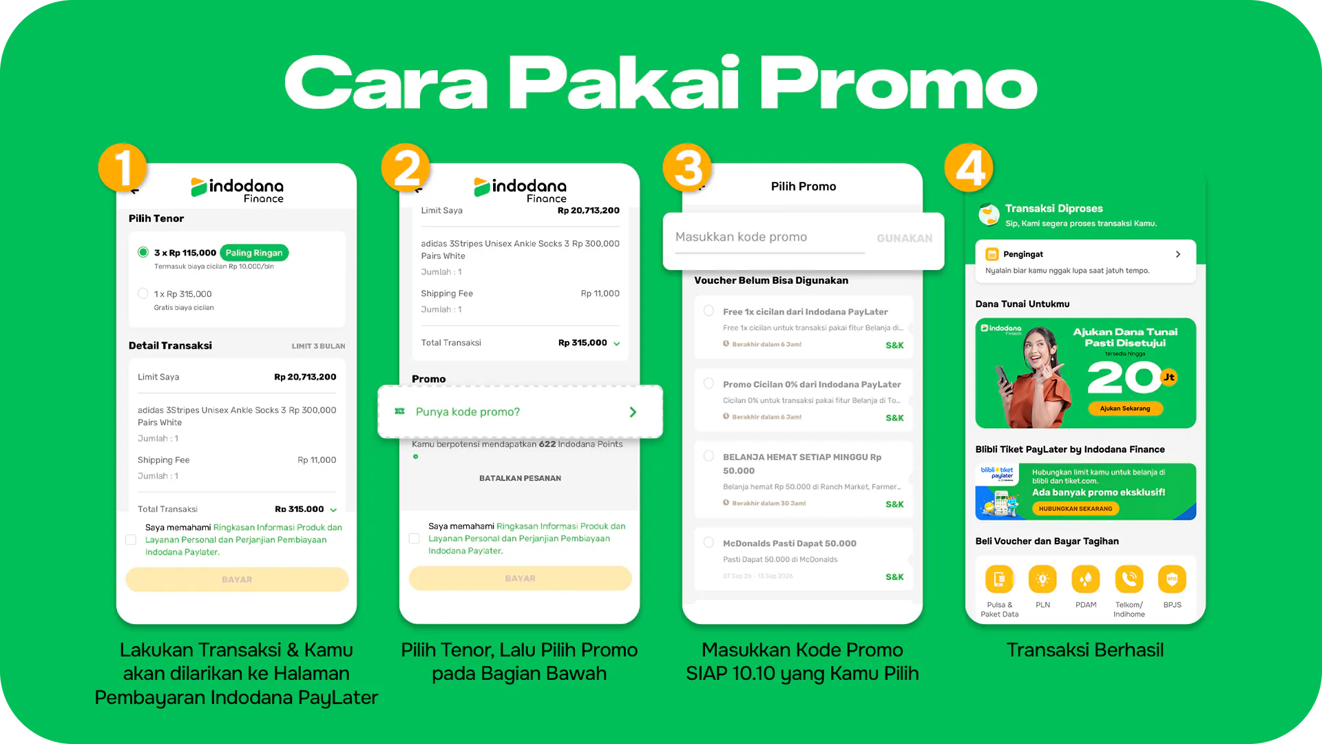 Cara Pakai Promo Indodana Finance