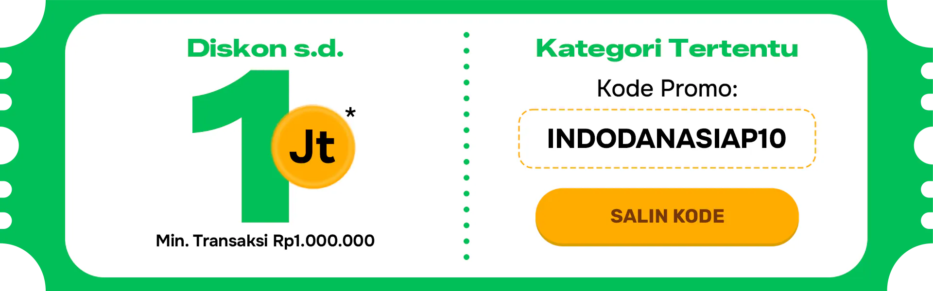 Diskon sampai 1 Juta SIAP 10.10 Indodana PayLater