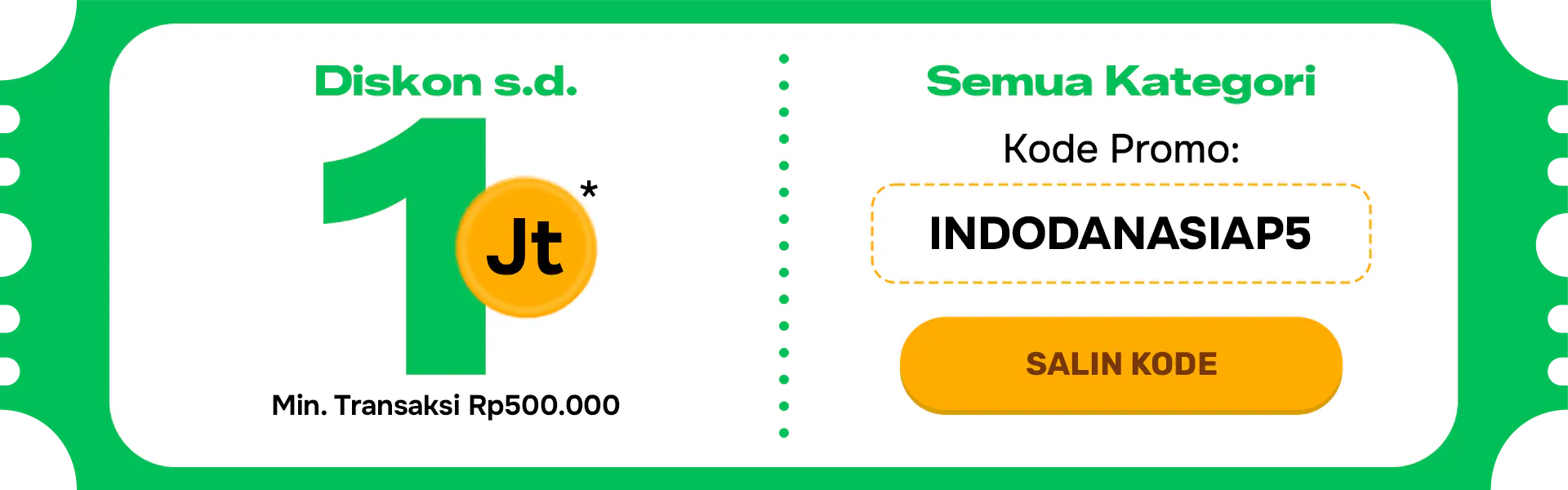 Diskon sampai 1 Juta min 500.000 SIAP 10.10 Indodana PayLater