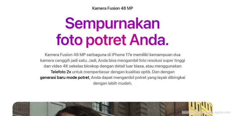 Header iPhone 17e