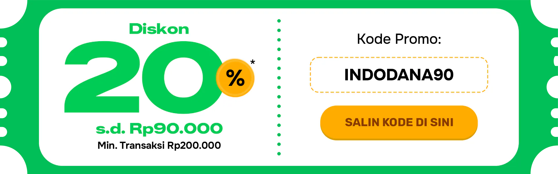 Diskon 20% SIP 9.9 Indodana PayLater