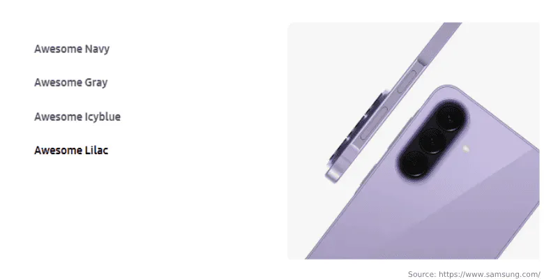 Warna Samsung A57