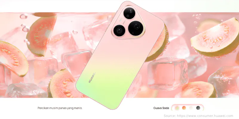 Desain HUAWEI Pura 90s Pro
