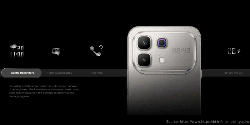 Desain Infinix Note 60 Pro 5G