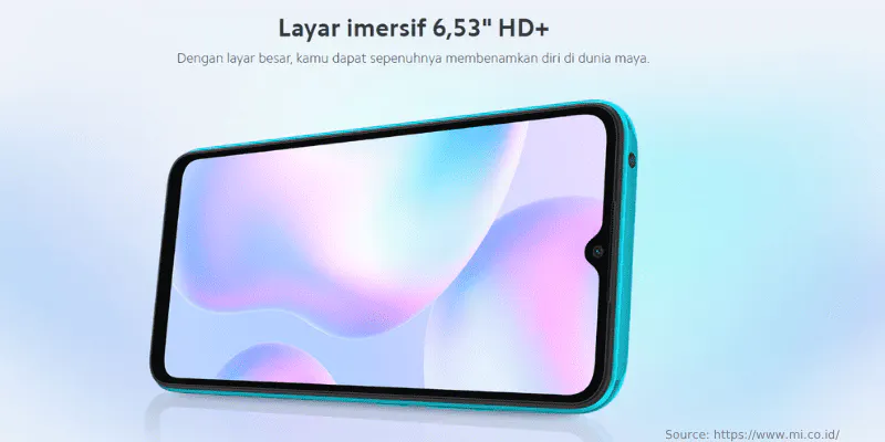Layar Redmi 9a