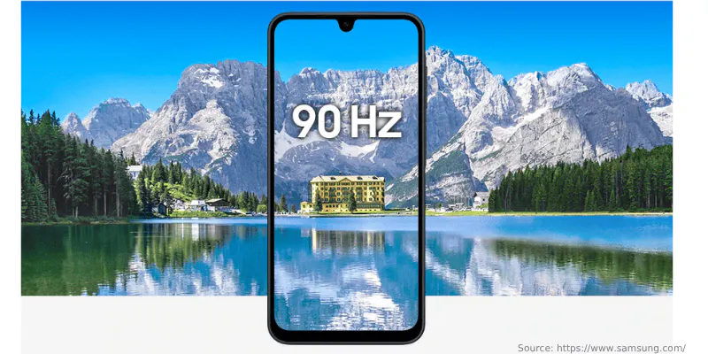 Layar Samsung A17 LTE