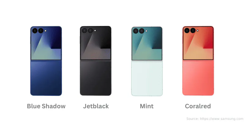 Warna Samsung Galaxy Z Flip7